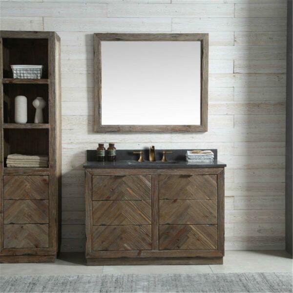 Legion Furniture 34.1 X 22 X 48 In. Brown Wood Sink Vanity Match With Marble Top - No Faucet WH8548